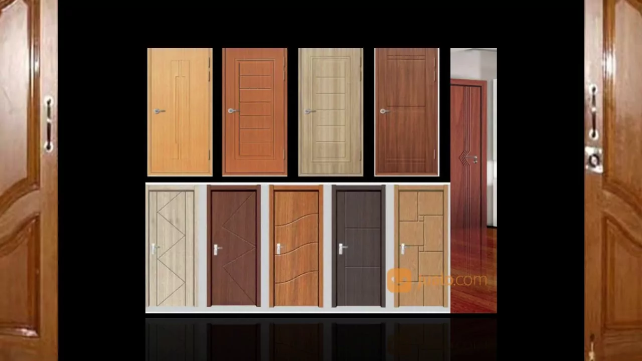 Kusen pintu kayu jati minimalis